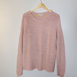 Leo & Nicole light pink knit pull over sweater Size XL Great condition